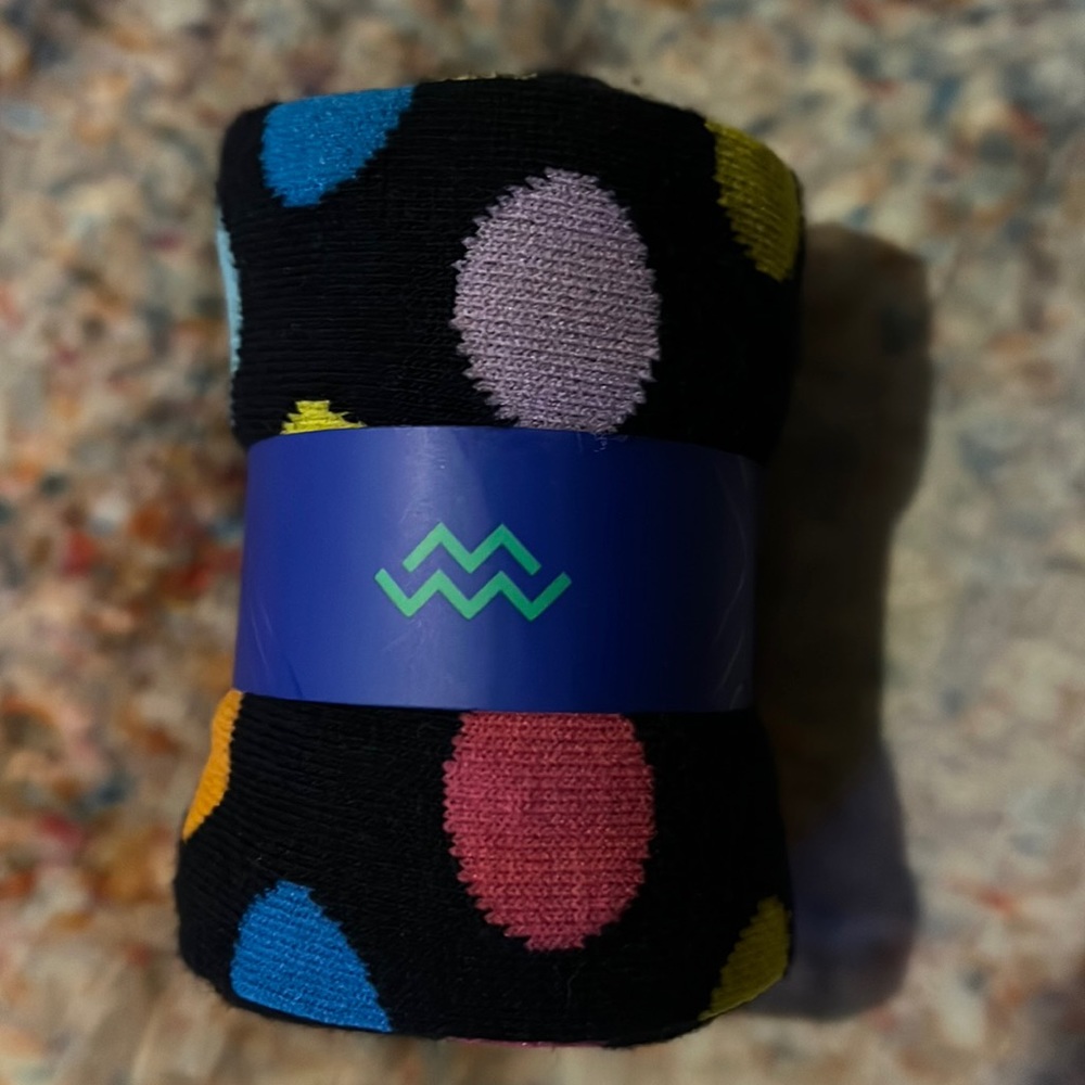 Multi Colored Polka-Dot Dress Socks